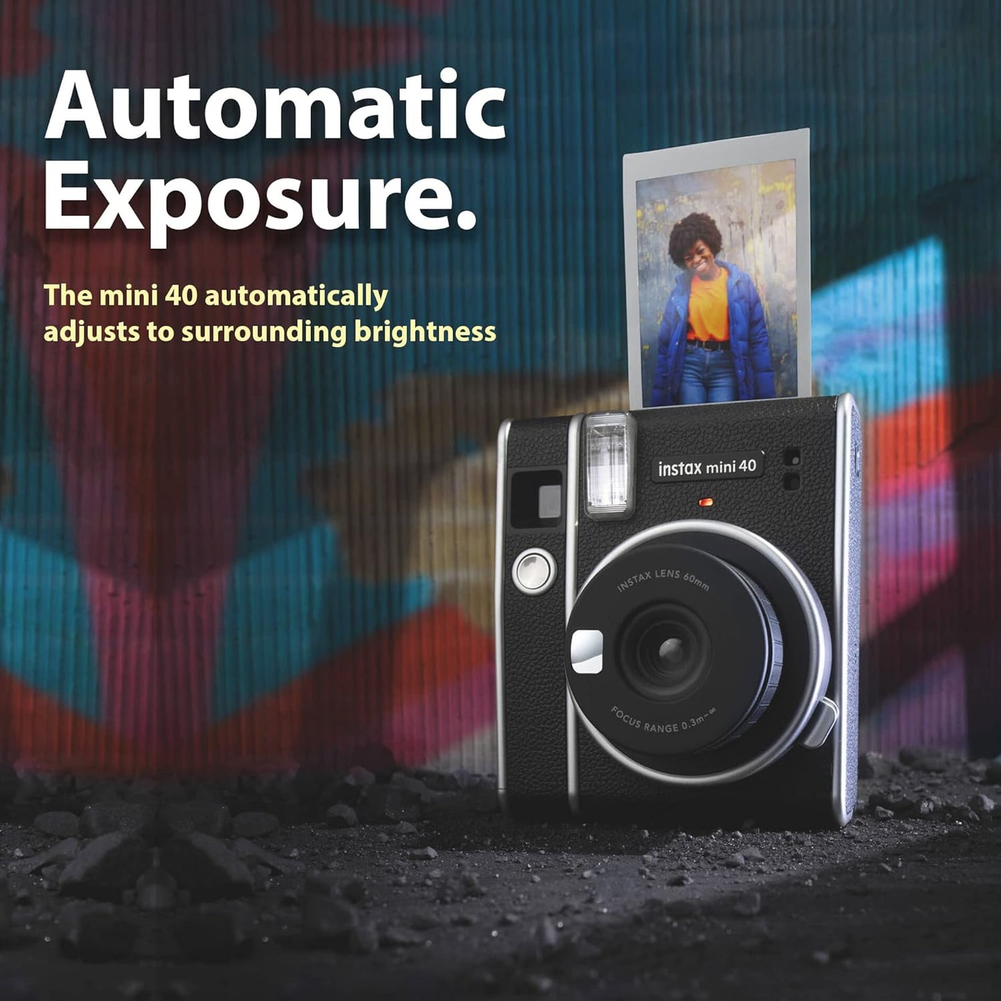 Fujifilm 16696875-cr Instax Mini 40 Instant Camera Renewed