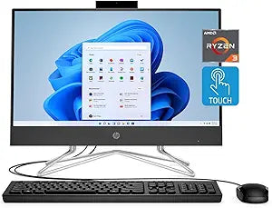 HP 22-df0023w All-in-One Touchscreen Desktop (Renewed) — main product image
