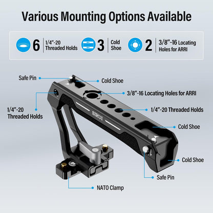 Sirui SC-TH: NATO Top Handle with Quick Release for Camera Cage