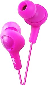 JVC HAFX5P Gumy Plus Pink In-Ear Headphones — main product image