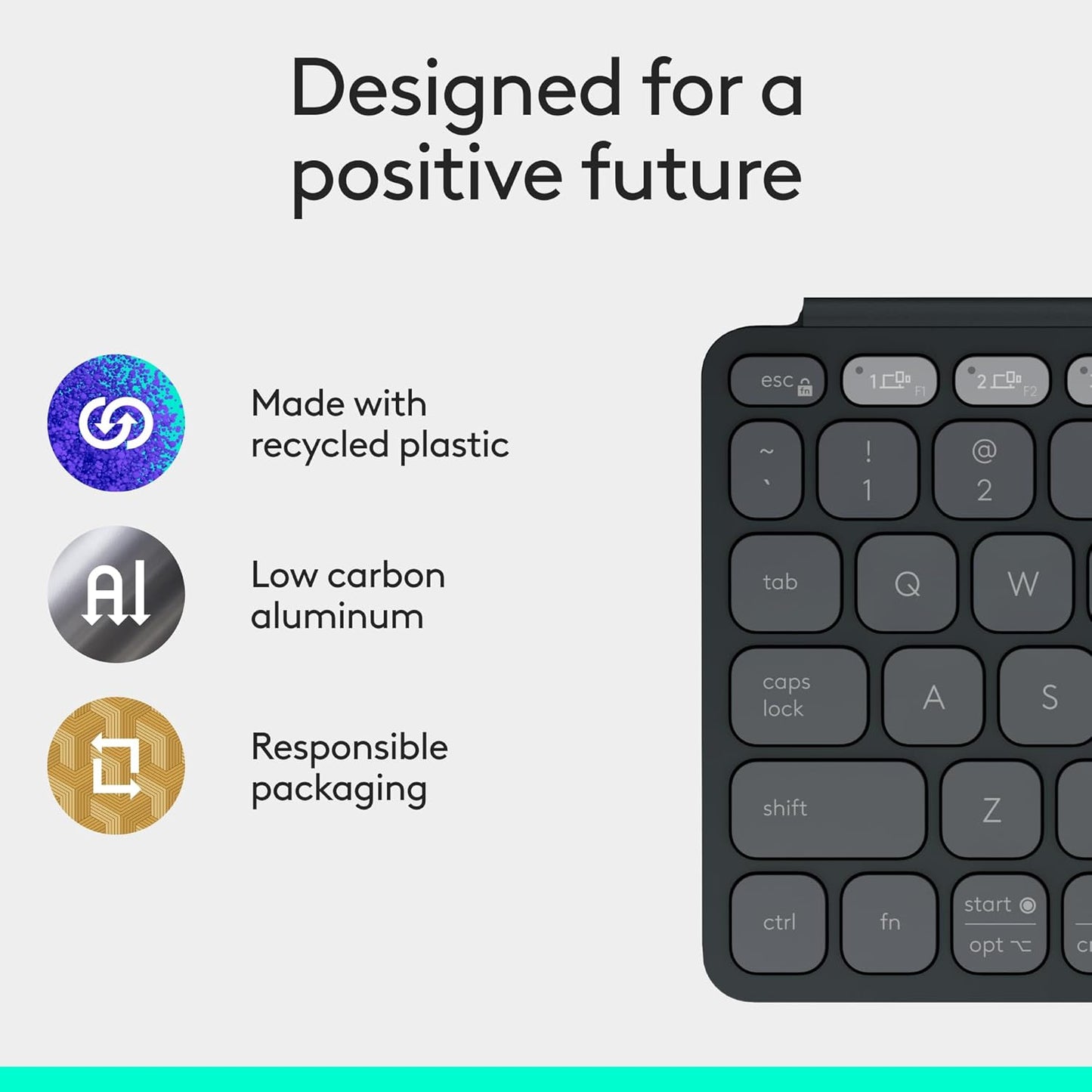 Logitech 920-012867 Keys-to-GO 2 Portable Bluetooth Keyboard Graphite