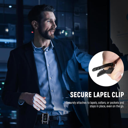 Neewer 21000098 Lavalier Lapel Mic for Rode/DJI Wireless