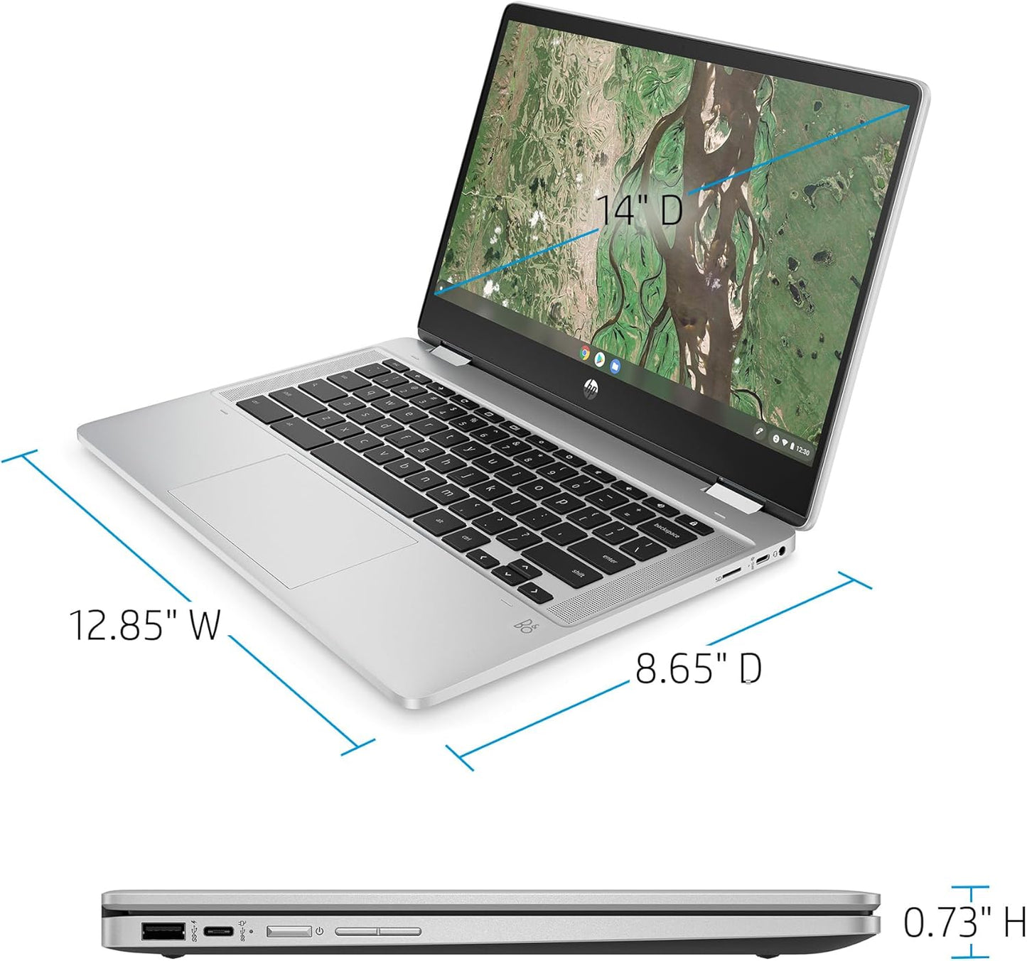 HP Chromebook x360 14b 2-in-1 Touchscreen Laptop