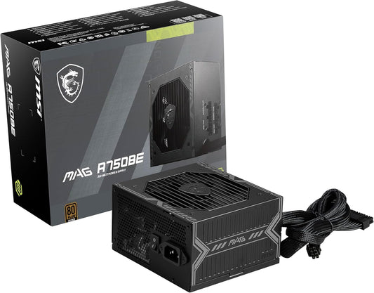 MSI MAG A750BE 750W 80+ Bronze Semi-Modular PSU