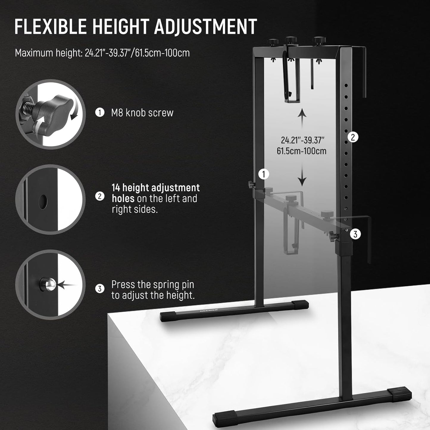 Neewer ST100 Overhead Camera Mount Tabletop Rig