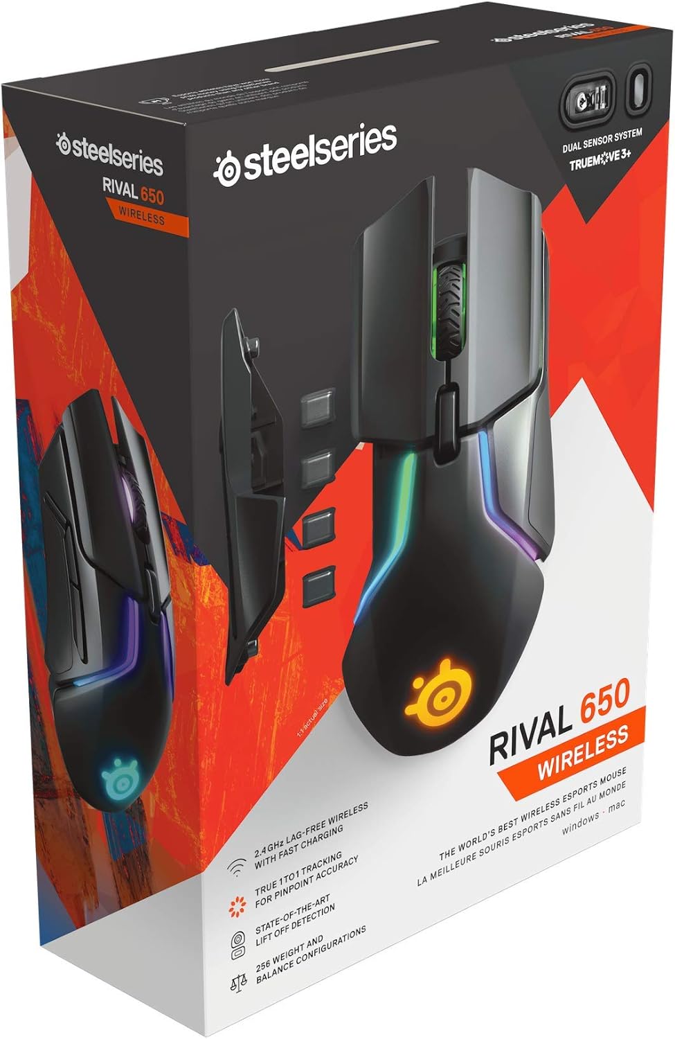 SteelSeries 62456 Rival 650 Wireless Gaming Mouse