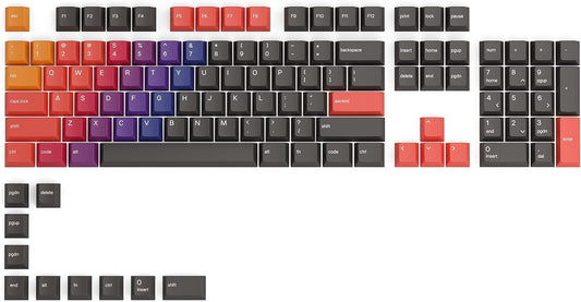 Glorious GLO-KC-GPBT-CF Celestial Fire Keycaps - Cherry Profile
