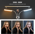 Neewer 10102016 Esthetician LED Light Phone Holder Kit