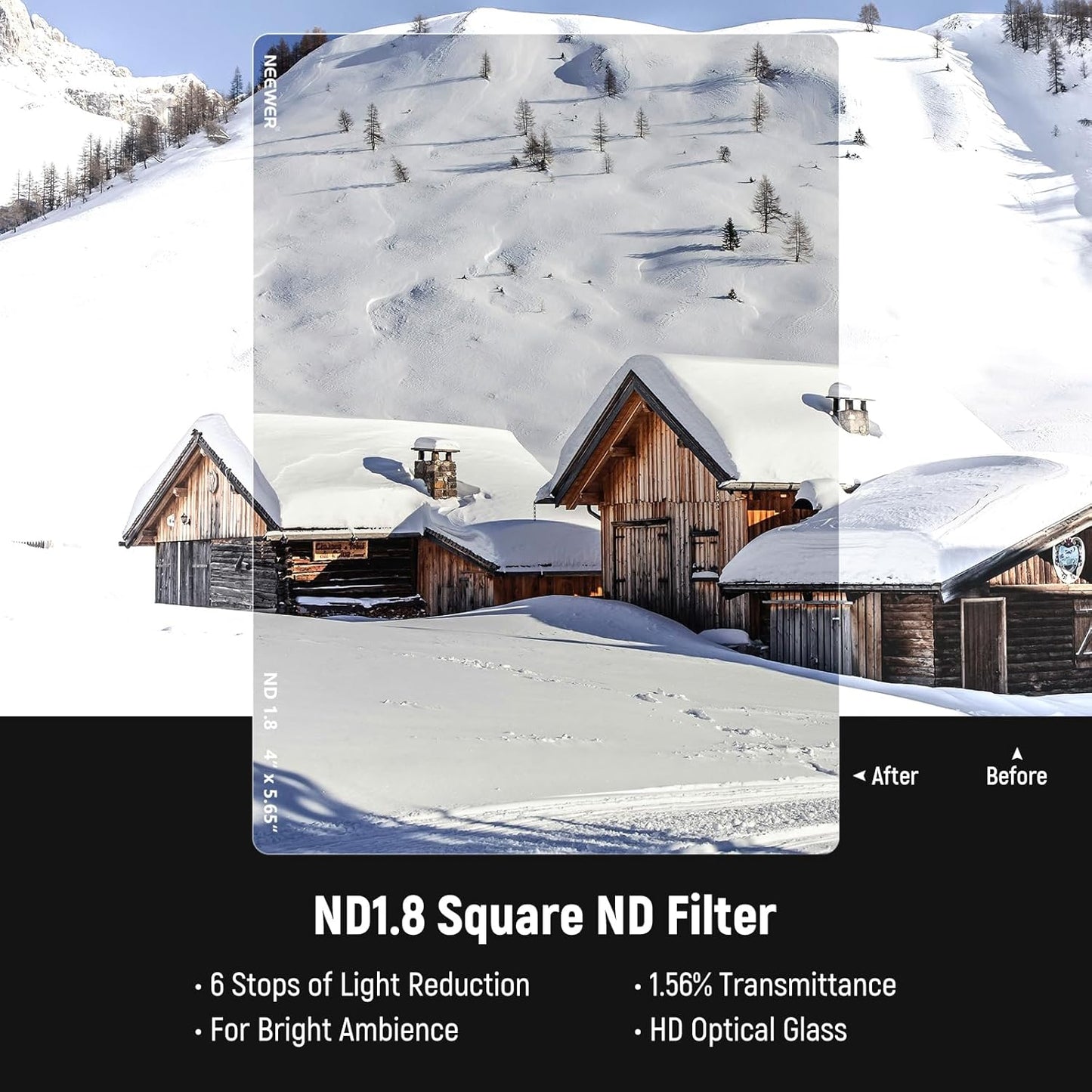 Neewer NW SERIES S ND Filter Kit 4x5.65"