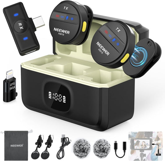 Neewer B0DK783X81 Wireless Lavalier Microphone Set