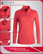Spyder Active Sweatshirt - Women's Quarter Zip Performance Top