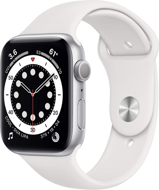 Apple Series 6 44mm GPS Silver Aluminum Renewed
