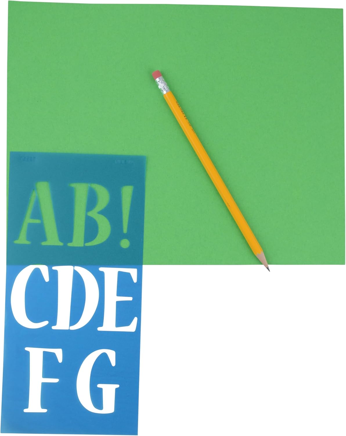 Westcott SN2/15837 LetterCraft Stencil Nueva Font 2-Inch