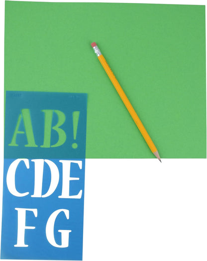 Westcott SN2/15837 LetterCraft Stencil Nueva Font 2-Inch