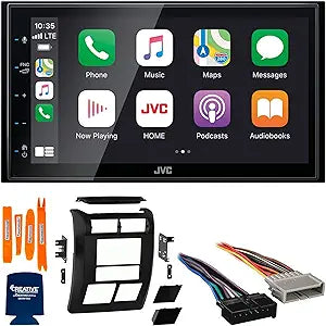 JVC KW-M56BT Apple CarPlay Android Auto Jeep Bundle
