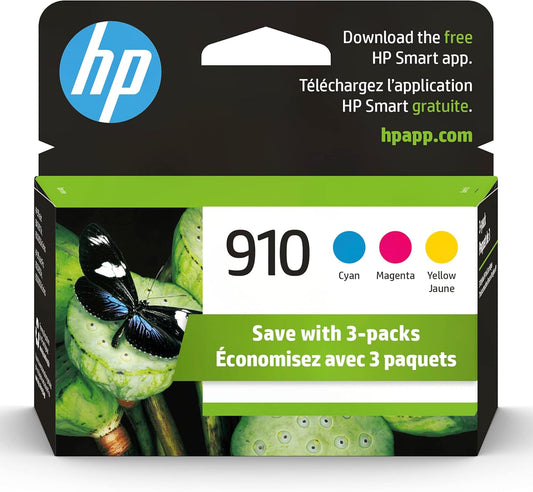 HP 3YN97AN#140 910 CMY Ink Cartridges