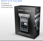 Zoom P4 K10 PodTrak Podcast Recorder Bundle