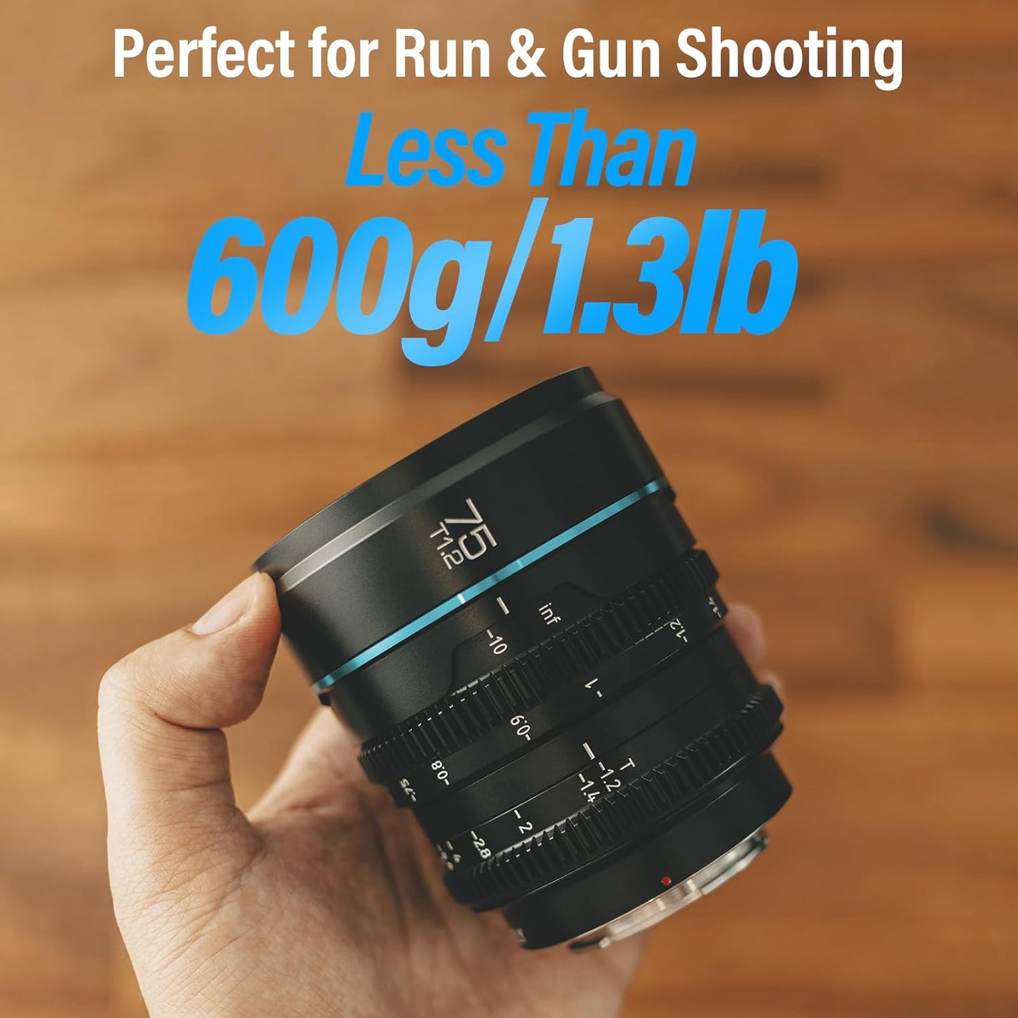 Sirui MS75L-B-AM Night Walker 75mm T1.2 Cine Lens - L Mount