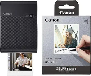 Canon SELPHY QX10 Square Photo Printer Black — main product image