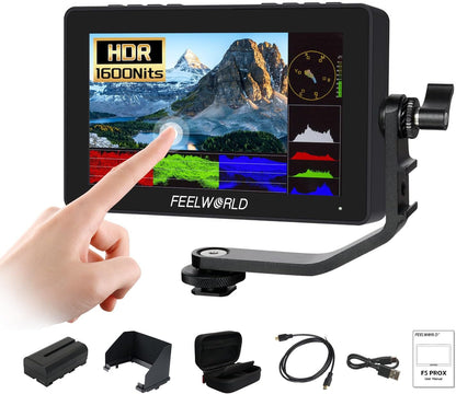 FEELWORLD F5 Pro X 5.5 Inch 4K HDMI Monitor Bundle