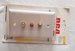 RCA 4330143987 Wall Plate F Connector RCA