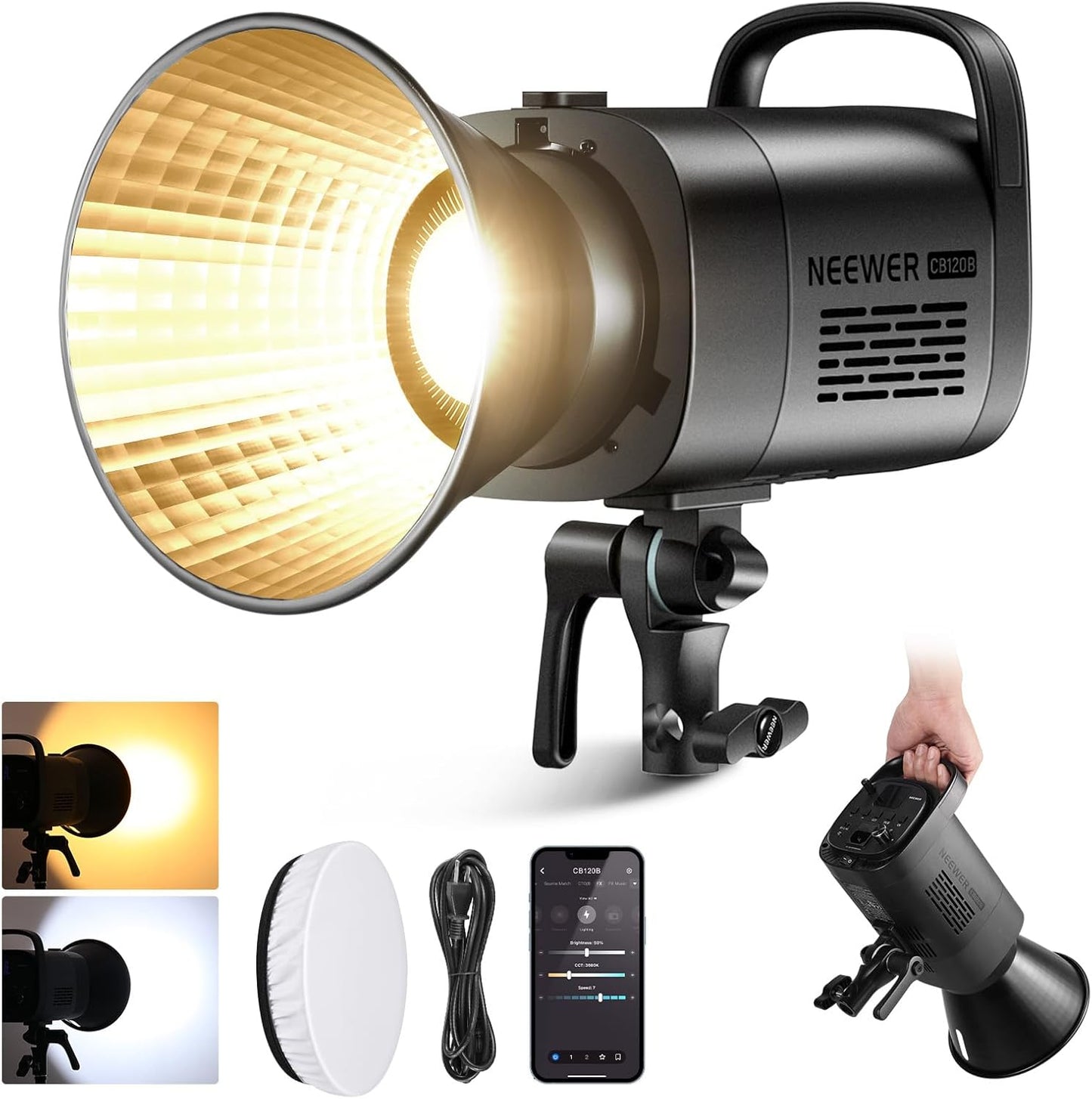 Neewer CB120B 120W LED Video Light 2700K-6500K