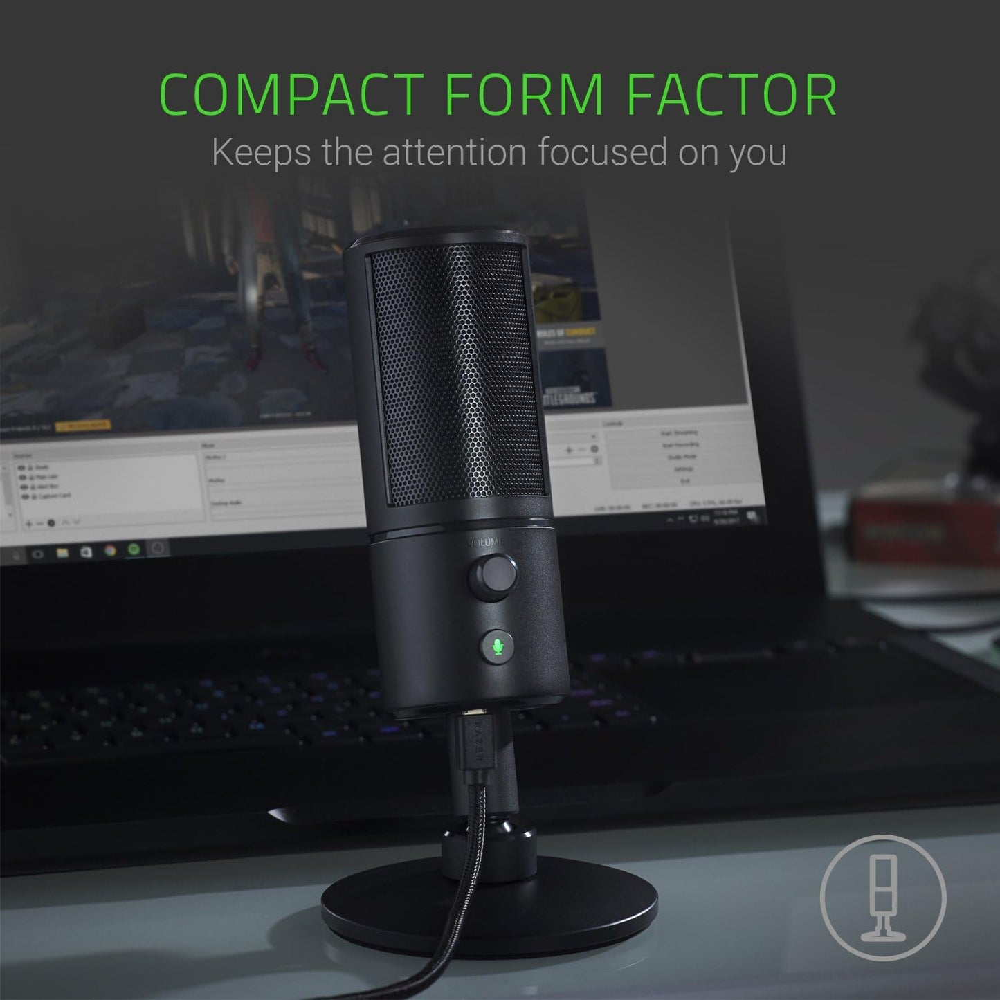 Razer RZ19-02290100-R3U1 Seiren X USB Streaming Microphone