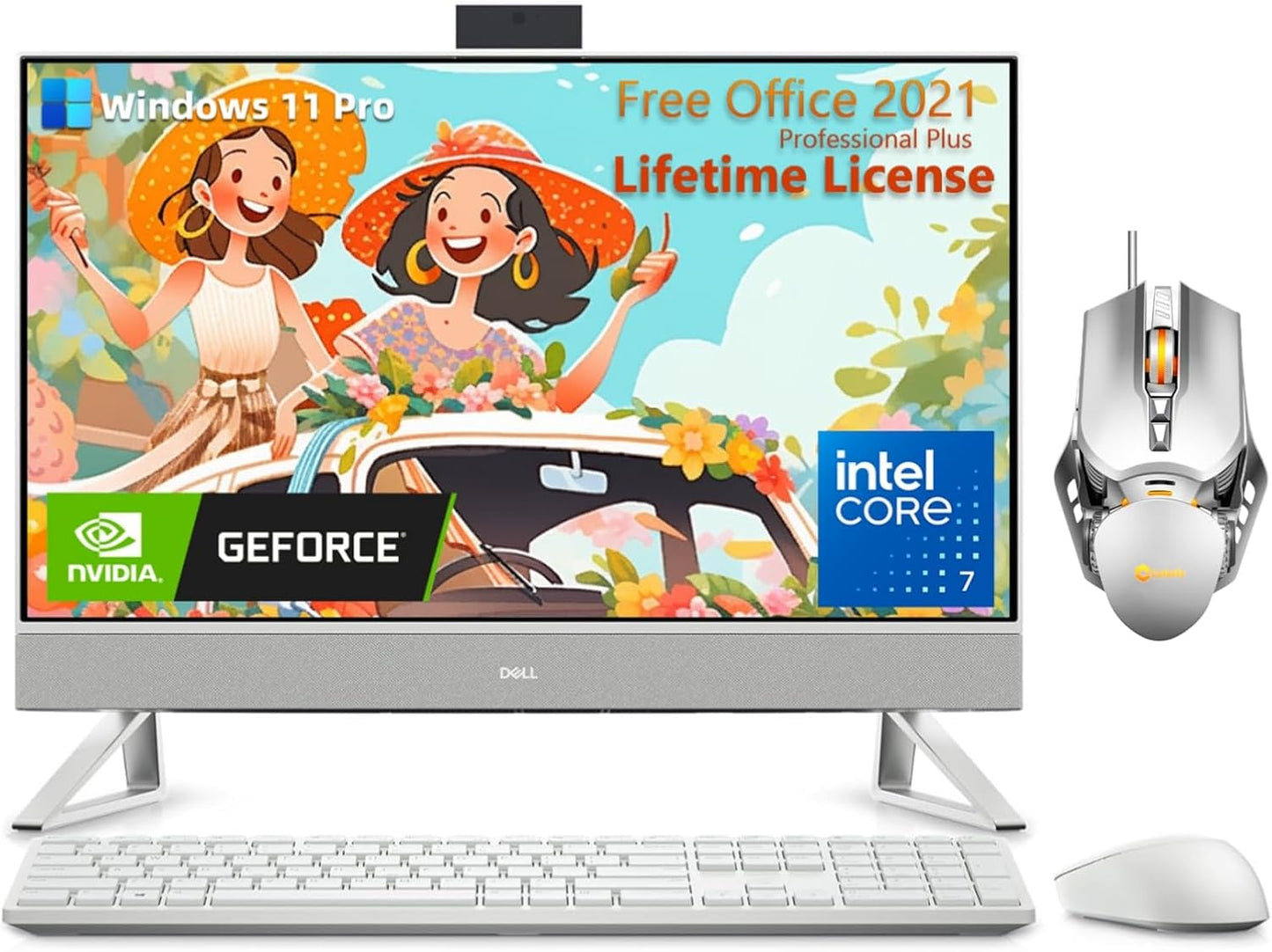 Dell Inspiron All-In-One Desktop 27" FHD Touch i7 64GB 1TB SSD