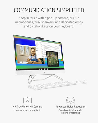 HP 27-cb0052 All-in-One Ryzen 7 Desktop PC