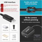 Neewer 10097839 NP-FW50 Dummy Battery USB Power Adapter