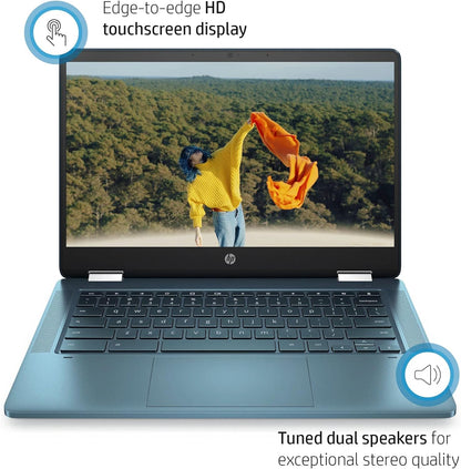HP 2022 X360 Chromebook 2-in-1, 4GB, 64GB, Chrome OS
