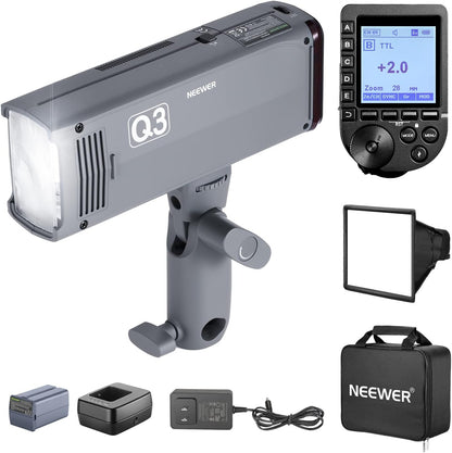 Neewer Q3 200Ws TTL Flash Strobe Kit Sony