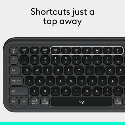 Logitech 920-013051 POP ICON Keys Bluetooth Wireless Keyboard Graphite
