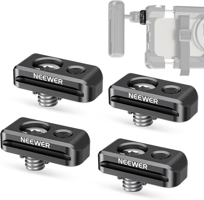 Neewer Quick Release Plate Adapter Phone Cage 4-Pack