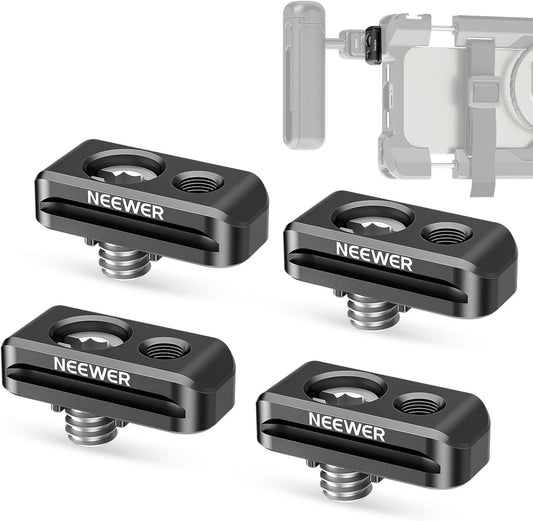 Neewer Quick Release Plate Adapter Phone Cage 4-Pack