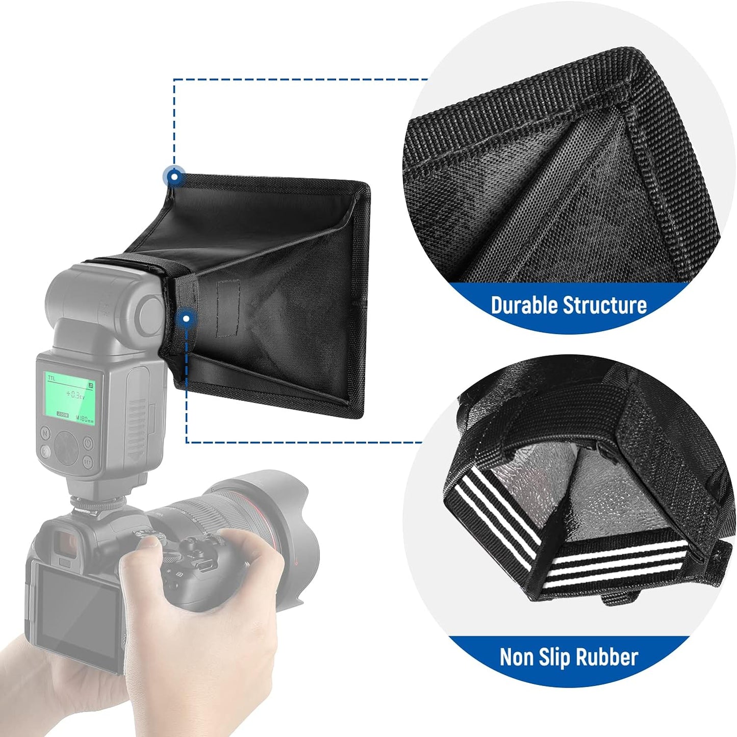 Neewer 10018281 Universal Flash Diffuser Softbox 6"x5"