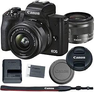 Canon 4728C006 EOS M50 Mark II Mirrorless Camera Bundle