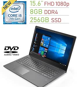 Lenovo 15.6in FHD Laptop i5 8GB 256GB SSD Win 10 Pro Renewed