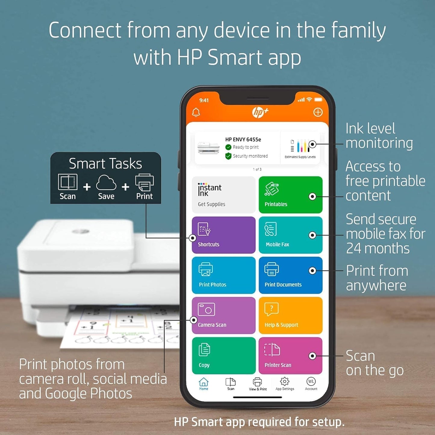 HP Envy 6455e Wireless All-in-One Printer