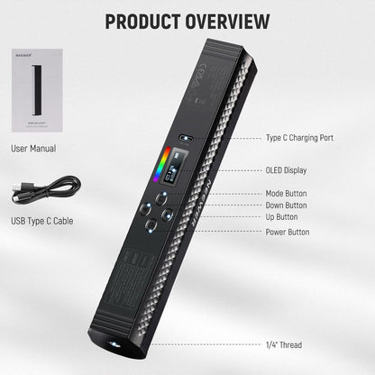 Neewer 10103818 RGB Light Wand Photography Video