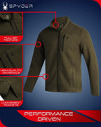 Spyder Sherpa Fleece Jacket Men's Full Zip ThermoWeb