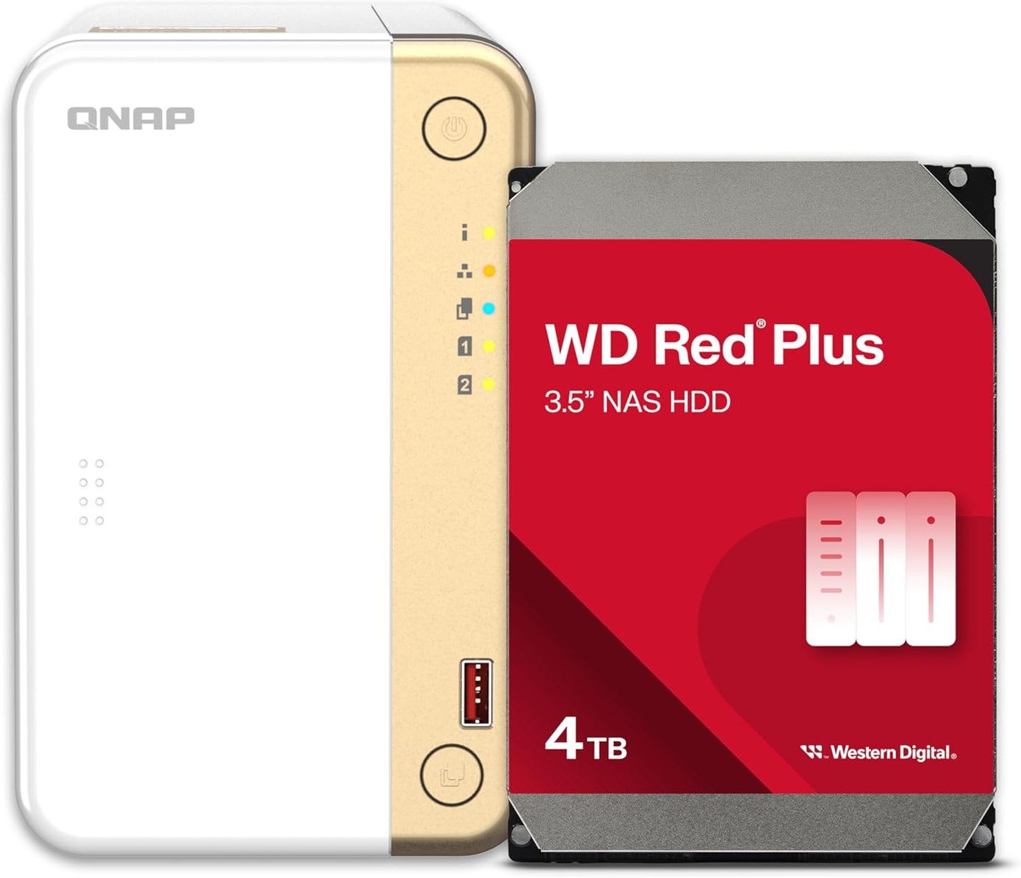 QNAP TS-262 12TB 2-Bay NAS RAID WD Red Bundle