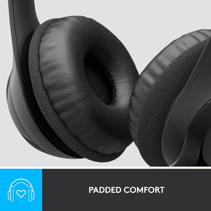 Logitech 981-000014 Wired Headset: Noise-Canceling Mic for PC