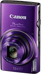 Canon 1081C001 PowerShot ELPH 360 HS Purple Camera — main product image