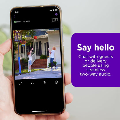 Roku Outdoor Camera Home Security 1080p Wireless Renewed