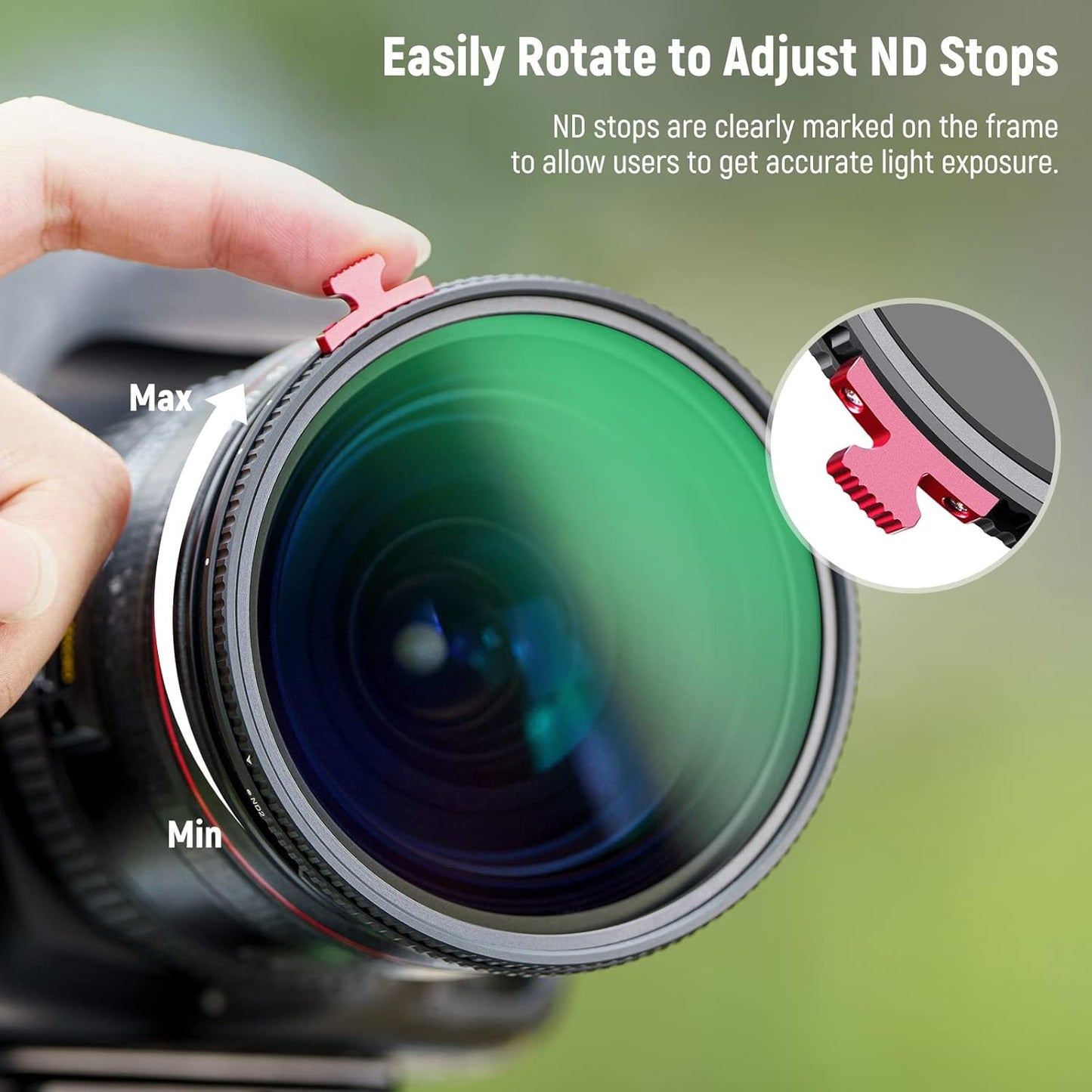 Neewer 82mm Black Diffusion 1/4 ND2-ND32 Filter