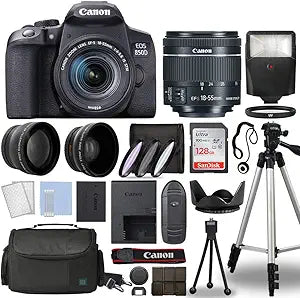 Canon EOS Rebel T8i DSLR 18-55mm Lens Kit (Renewed)