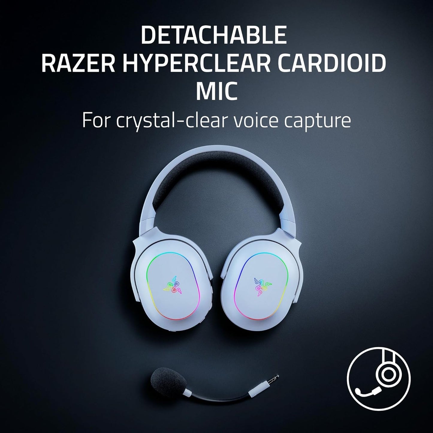 Razer RZ04-05220200-R3U1 Barracuda X Chroma Wireless Gaming Headset - White