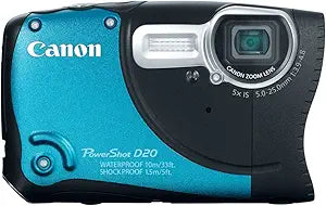 Canon 6145B001 PowerShot D20 Waterproof GPS Camera