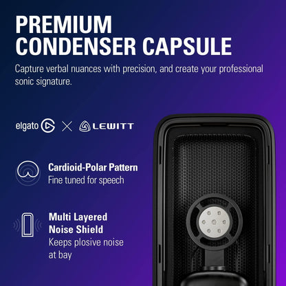 Elgato 10MAB9911-REF Wave:3 White USB Microphone Renewed